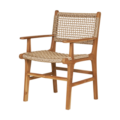 Houten tuinstoel Elodie - met armleuningen