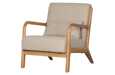 WOOOD fauteuil Mark geweven stof
