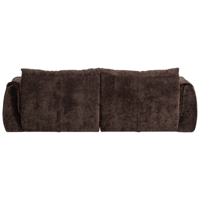 Baggy 2-zits bank 3d chenille middenbruin