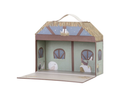Kerststal koffer