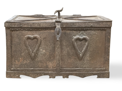 Ijzeren oude kist uniek