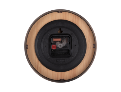 Wandklok Pure bruin lindehout small