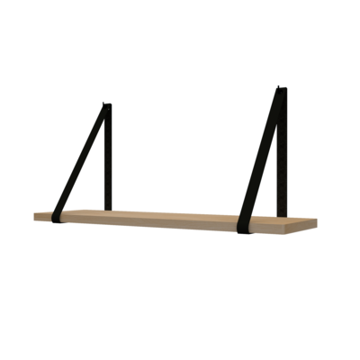 Leren plankdragers (set van 2)