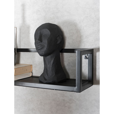Wandplank Vintage Zwart Mangohout - Set 