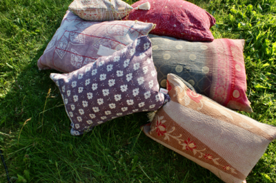 Kussen Kantha vintage 40x60 cm