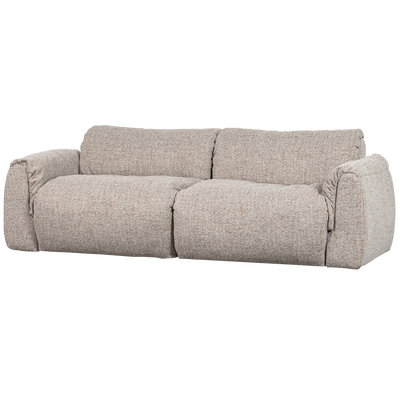 Baggy 2-zits bank 3d chenille middenbruin