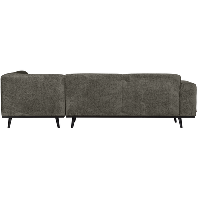 Statement hoekbank rechts chenille velvet terra