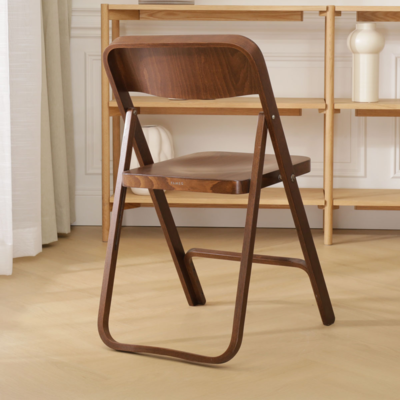 Flip - Houten klapstoel en rek