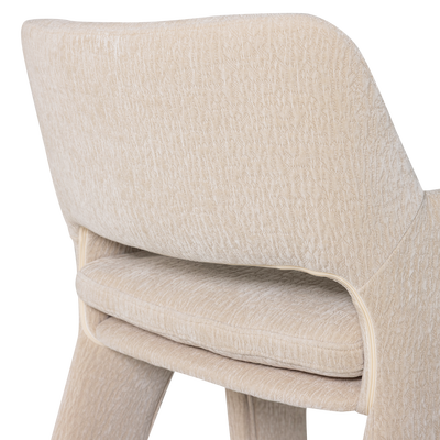 Bigfoot eetkamerstoel chenille taupe [fsc]