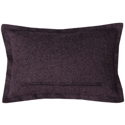 Kussen wol boucle dark chocolate