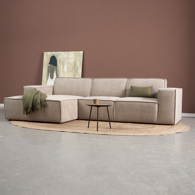 Hoekbank Chaise Livento Taupe
