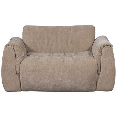 Baggy loveseat geweven chenille bruin