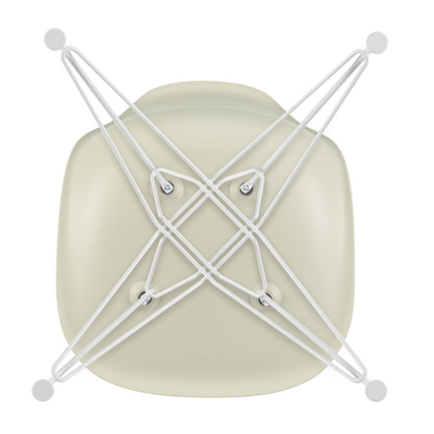 Vitra DSR RE eetkamerstoel wit onderstel
