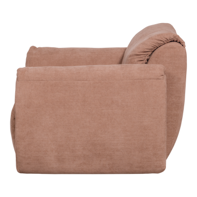 Baggy loveseat geweven chenille bruin