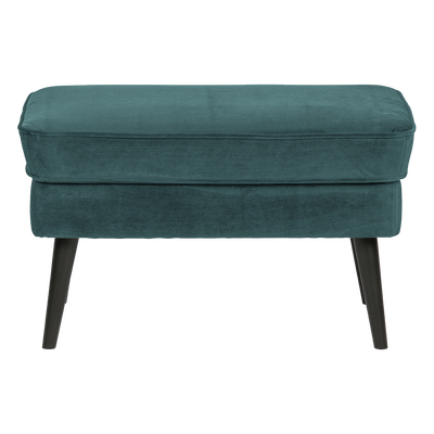 Rocco hocker velvet donkerbruin [fsc]