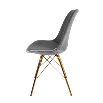 Kuipstoel Velvet goud frame