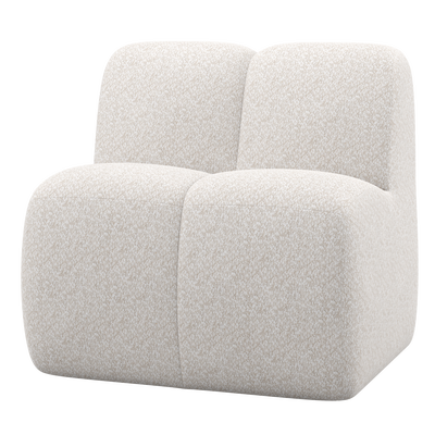 Mojo eetbank 84 cm met rugleuning wollig bruin