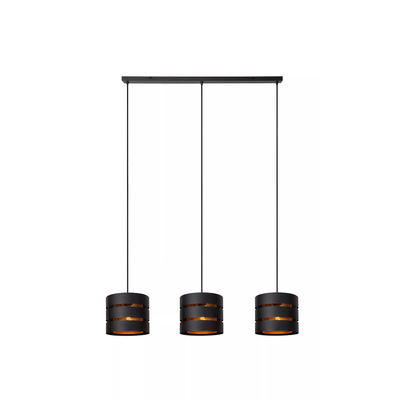 Hanglamp Rosas Balk 3-Lichts – Zwart