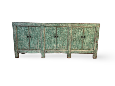 Dressoir blauw 6deur uniek