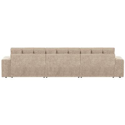 Second date chaise longue links velvet antraciet
