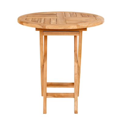 Inklapbare ronde houten tuintafel Jane