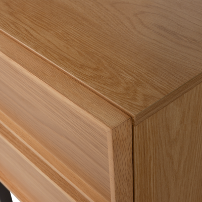 Tours ladekast/nachtkastje 2 lades melamine/mdf naturel