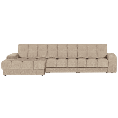 Second date chaise longue links velvet antraciet