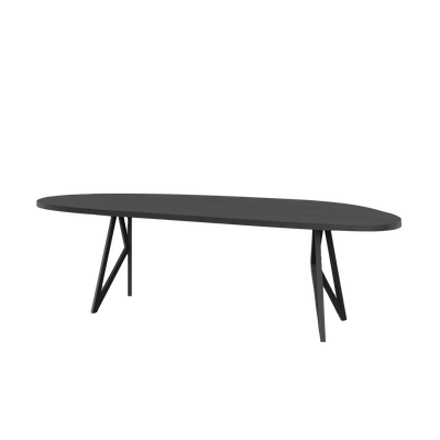 Studio HENK tafel Butterfly Blob - zwart frame, zwarte beits