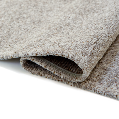 Modern Mist wit gestructureerd vloerkleed met stippenpatroon