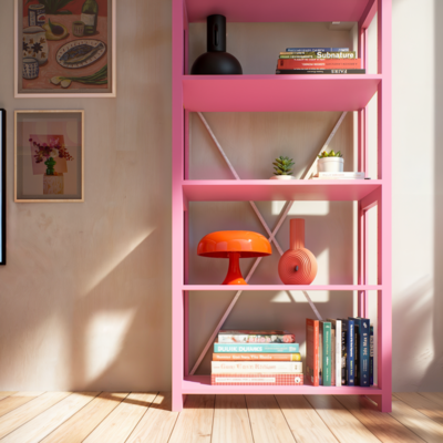 Lundia boekenkast - Hot pink