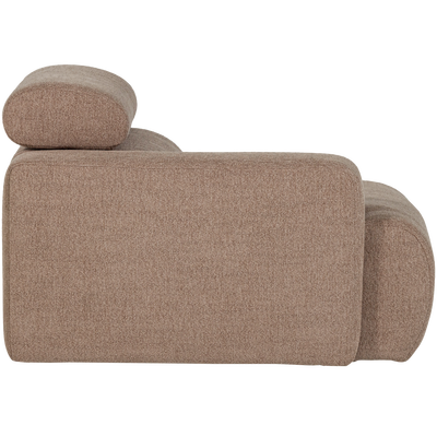 Novi 1-zits element arm links boucle karamelbruin