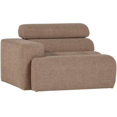 Novi 1-zits element arm links boucle karamelbruin
