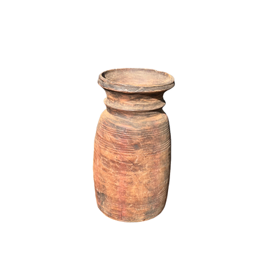 Houten pot Hoog uniek item
