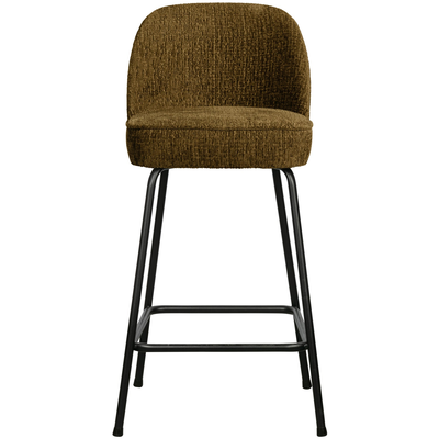 Vogue barstoel 65 cm 3d chenille middenbruin