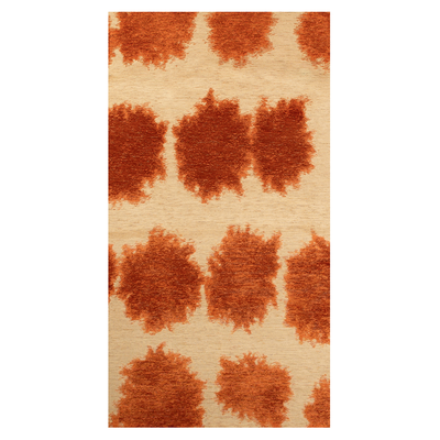 Paintball oranje en rood structuurpatroon hedendaags abstract vloerkleed