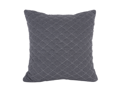 Sierkussen Diamonds Quilted grijs katoen
