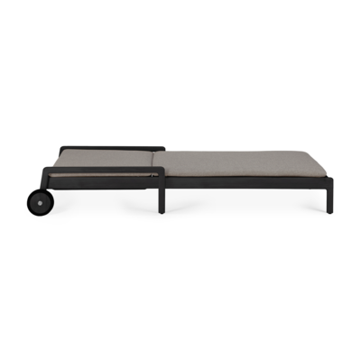Ethnicraft - Outdoor - Teak Jack adjustable lounger - zwart