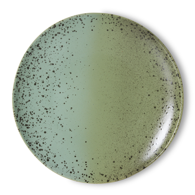 HKliving Servies 70's ceramics dinerbord Fleck - set van 2
