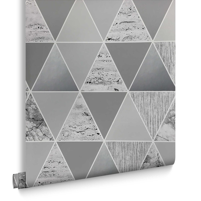 Graham &amp; Brown  vliesbehang  Reflections  Zilver