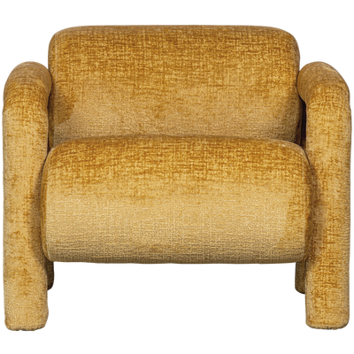 Lenny fauteuil met dessin grijsblauw