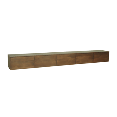 Zwevend Tv-meubel All Walnut