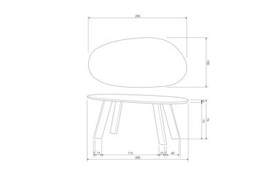 BePureHome eettafel Roundly