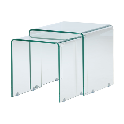 Cornelis glazen bijzettafel set