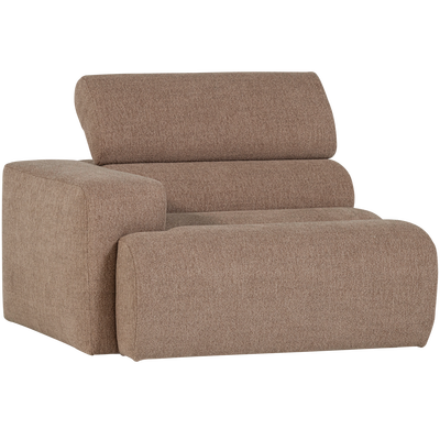 Novi 1-zits element arm links boucle karamelbruin