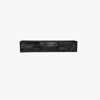 Zwevend Tv-meubel All Black 160