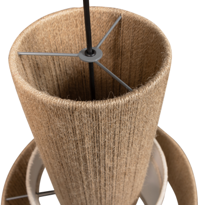 Pelle hanglamp touw naturel