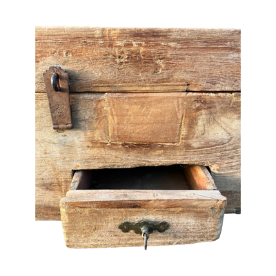 Oude opbergkist uniek item