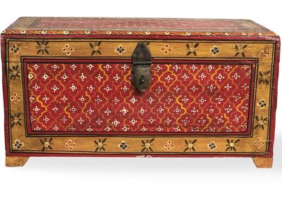 Beschilderde kist uniek