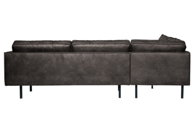 BePureHome hoekbank Rodeo links zwart