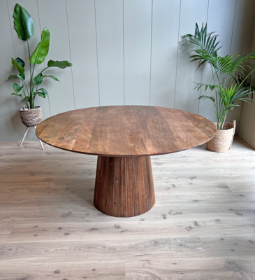 Old Inn wonen eettafel Rome bruin Eetkamertafel Rome 150cm